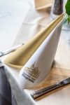 Festlich gedeckter Tisch mit Serviette im Restaurant Bürgerstube in Velbert
