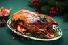 Knuspriger Gänsebraten als saisonales Gericht im Restaurant Bürgerstube in Velbert